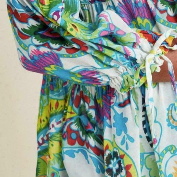 Anthropologie Off Shoulder Blouse Flora SZ Small - Picture 3 of 8